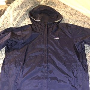 Light Patagonia Navy Rain Jacket XL